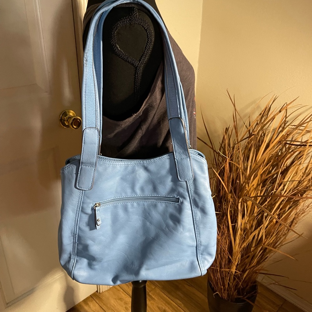 NWT women's Rossetti brand shoulder bag that is light blue in color - Picture 8 of 12